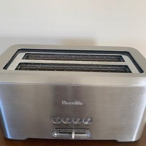 Breville Stainless Steel Long Shot 4-slice Toaster